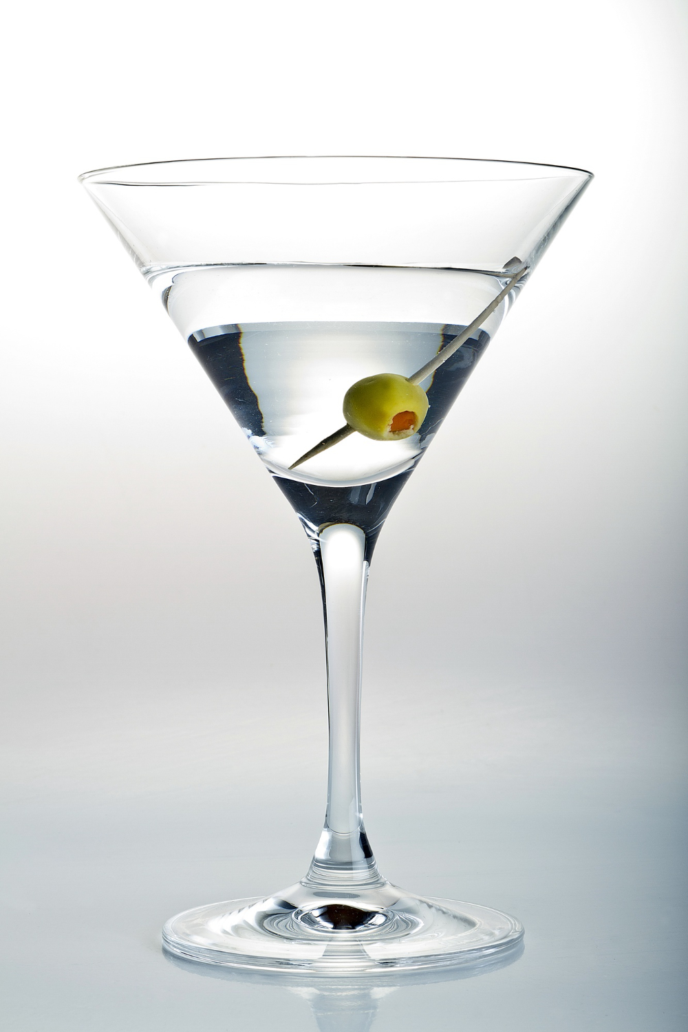 It is a picture of a Martini in a Martini glass which ties into the article